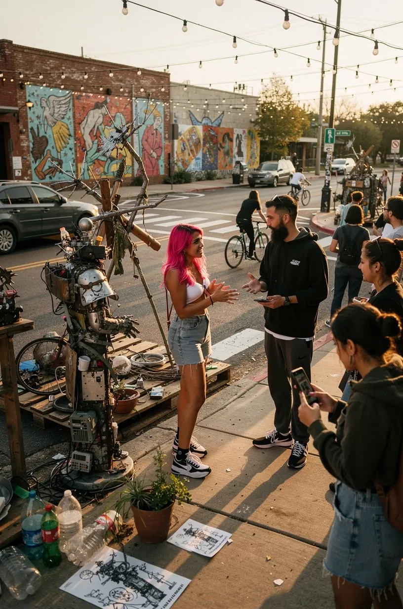 Vibrant street art reflecting urban identity and culture